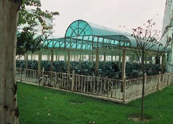 Bike shed.